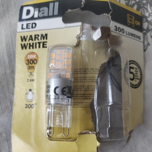 Led bulb 300lm 7w warm - g9,