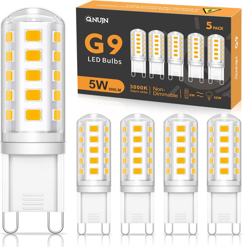 Led bulbs warm white 5w - g9,