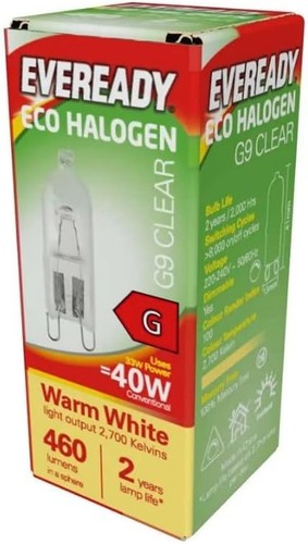 Clear glass eco - halogen, 33w